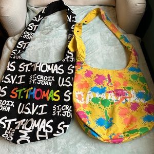 2 hobo bags colorful (price for 2)